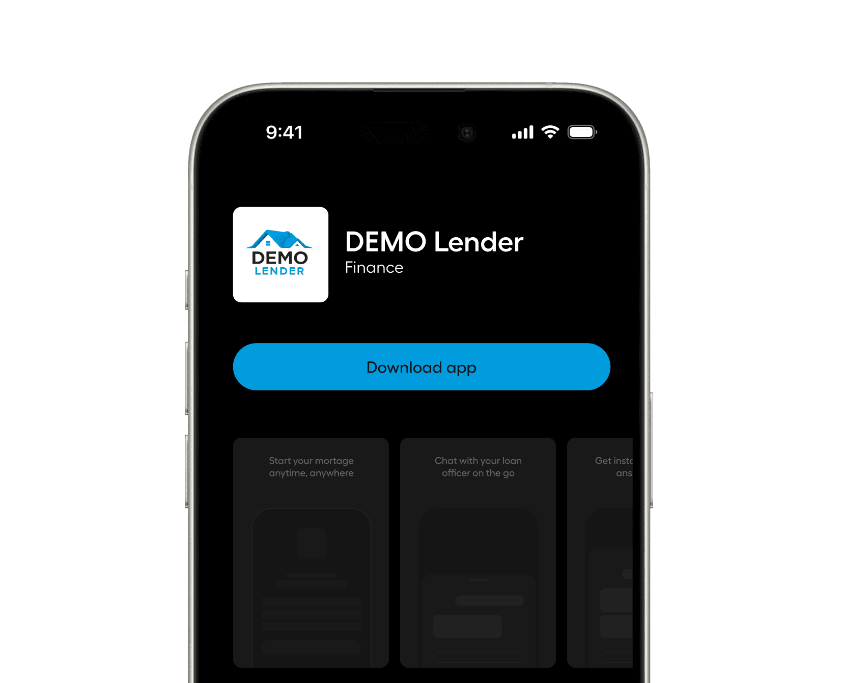 White-labeled mobile app